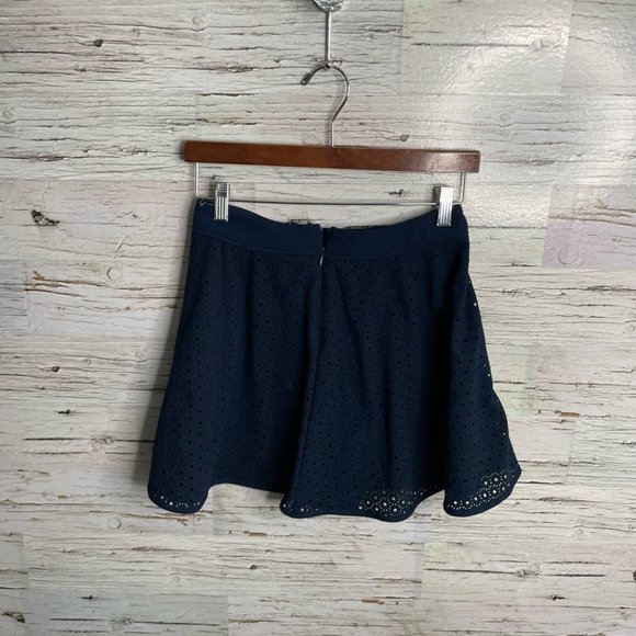 Puella blue skirt lace mini a line size 36 Anthropologie - Picture 5 of 12